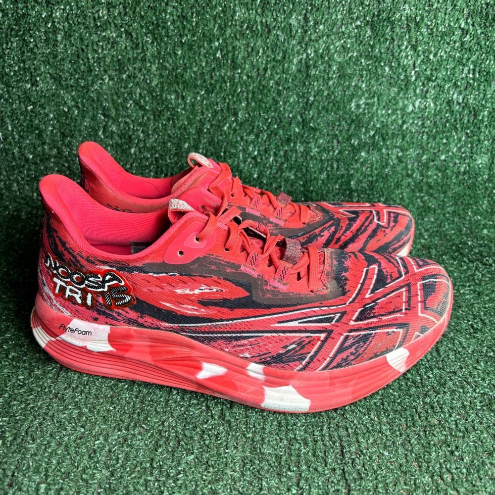 ASICS Noosa Tri 15 FlyteFoam Avant Garde Electric Running Shoes Red Womens 8.5